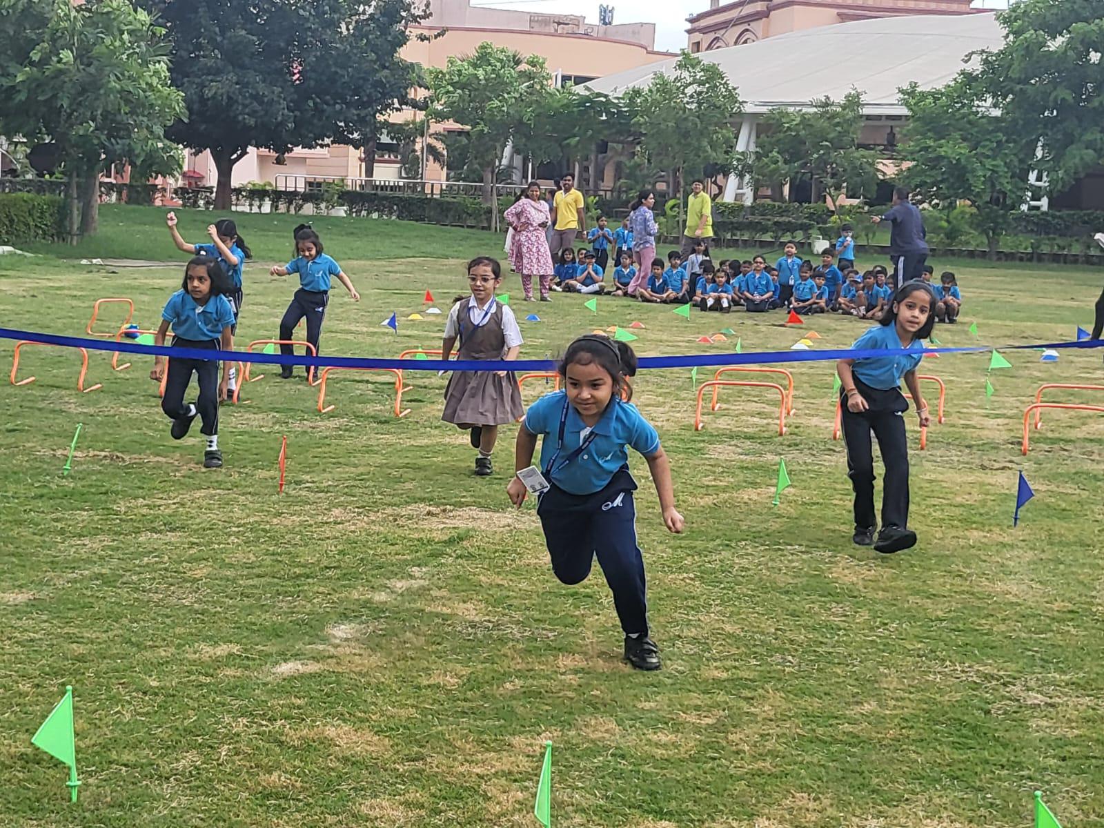 Racing to Success: Class 2 Celebrates National Sports Day with Thrilling Obstacle Course
